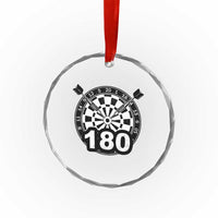 Funny Darts Max 180 Crystal Glass Ornament Dartist Darts Lover Gift - Wonder Print Shop