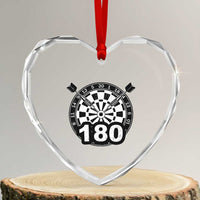 Funny Darts Max 180 Heart Crystal Glass Ornament Dartist Darts Lover Gift - Wonder Print Shop