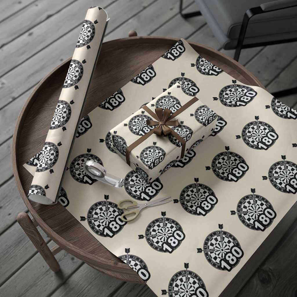Funny Darts Max 180 Wrapping Paper Roll Dartist Darts Lover Gift - Wonder Print Shop