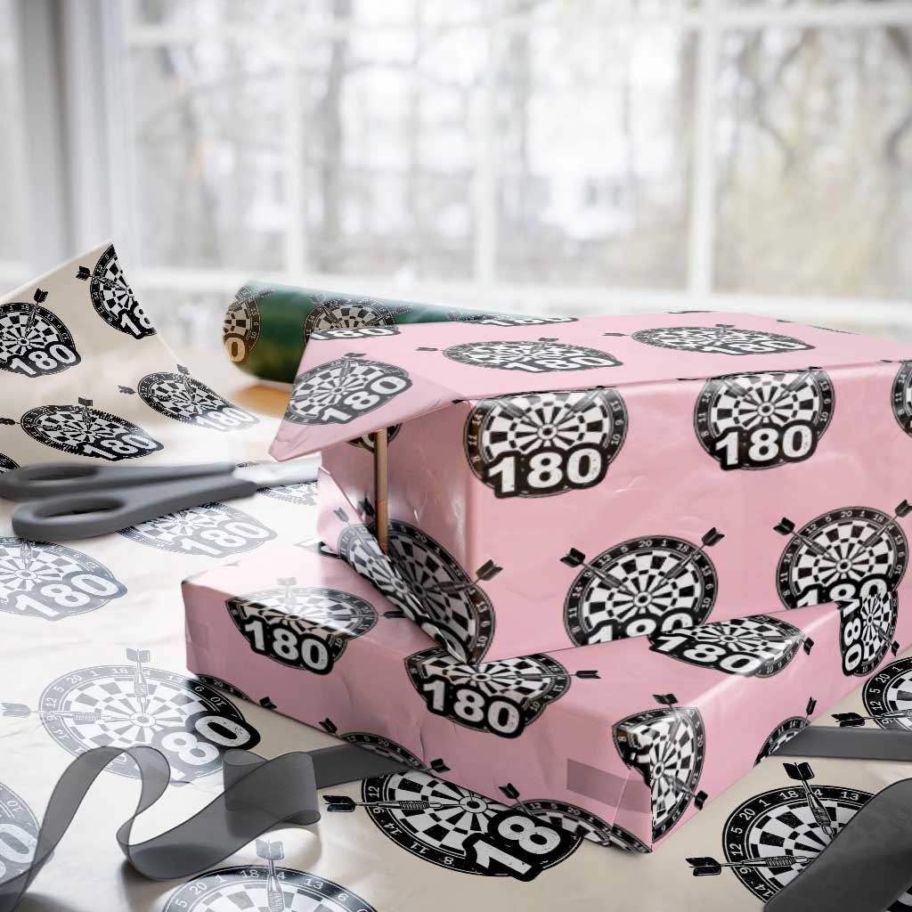 Funny Darts Max 180 Wrapping Paper Roll Dartist Darts Lover Gift - Wonder Print Shop