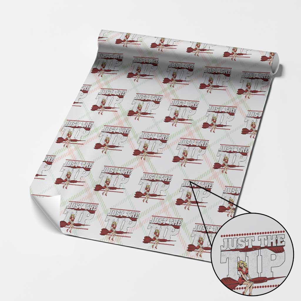 Funny Darts Player Gift Wrapping Paper Roll Just The Tip - Wonder Print Shop