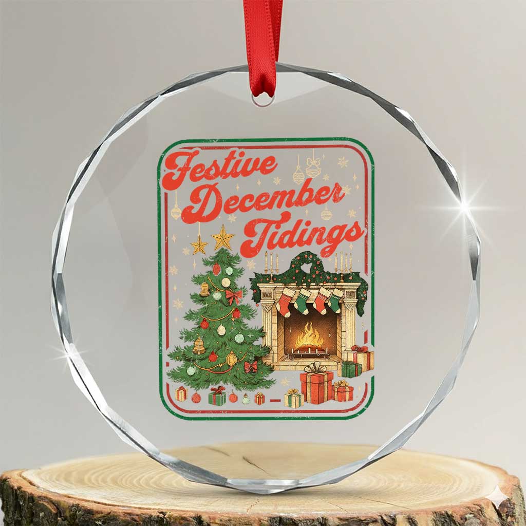 Funny Democrat Christmas Crystal Glass Ornament Festive December Tiding Xmas Political Satire - Wonder Print Shop