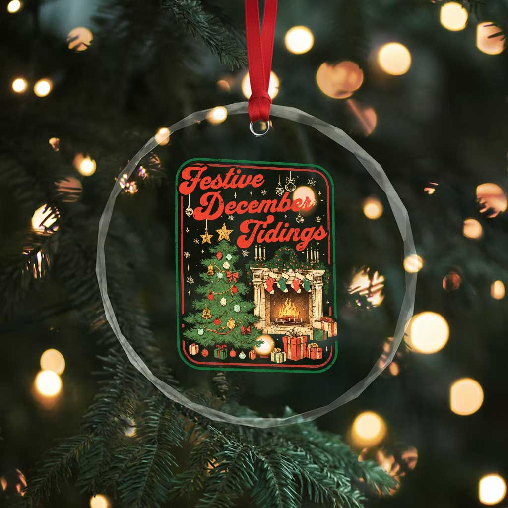 Funny Democrat Christmas Crystal Glass Ornament Festive December Tiding Xmas Political Satire - Wonder Print Shop