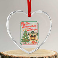 Funny Democrat Christmas Heart Crystal Glass Ornament Festive December Tiding Xmas Political Satire - Wonder Print Shop