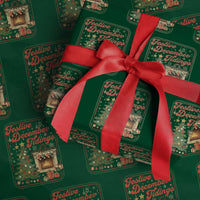 Funny Democrat Christmas Wrapping Paper Roll Festive December Tiding Xmas Political Satire - Wonder Print Shop
