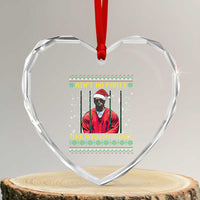Funny Diddy Ain't No Party Like A Diddy Party Xmas Heart Crystal Glass Ornament - Wonder Print Shop