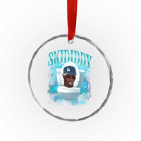 Funny Diddy Crystal Glass Ornament Diddy Skibidi Toilet Bootleg Meme - Wonder Print Shop