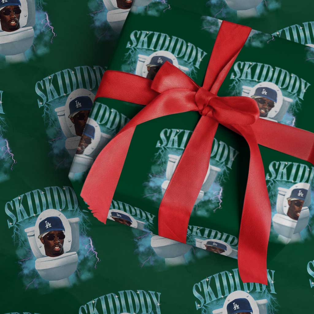 Funny Diddy Wrapping Paper Roll Diddy Skibidi Toilet Bootleg Meme - Wonder Print Shop