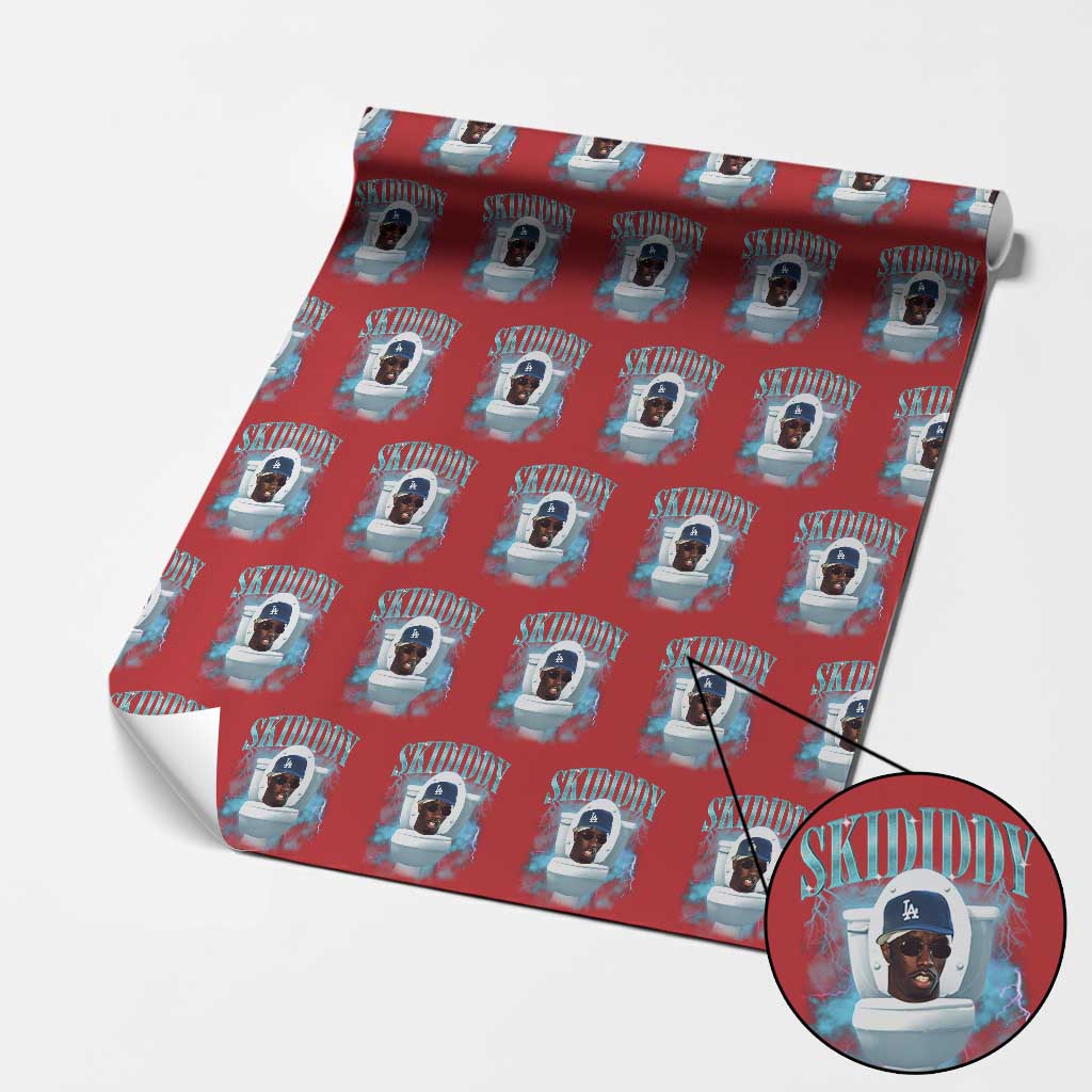 Funny Diddy Wrapping Paper Roll Diddy Skibidi Toilet Bootleg Meme - Wonder Print Shop