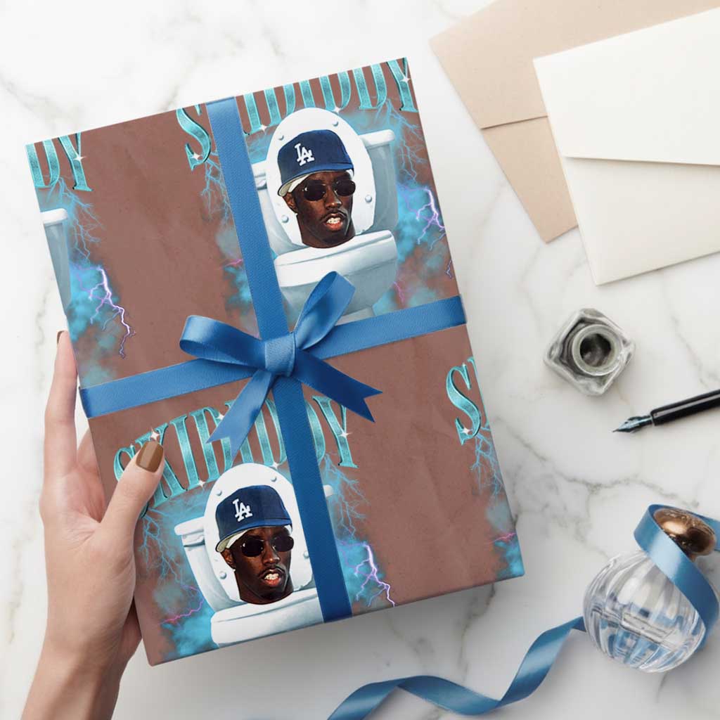 Funny Diddy Wrapping Paper Roll Diddy Skibidi Toilet Bootleg Meme - Wonder Print Shop
