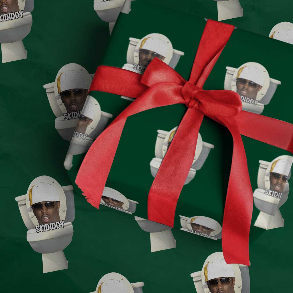 Funny Diddy Wrapping Paper Roll Diddy Skibidi Toilet Meme - Wonder Print Shop