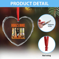 Funny Diddy's Home Diddy Party Heart Crystal Glass Ornament - Wonder Print Shop