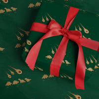 Funny Dino Chicken Nuggets Meteor Shower Wrapping Paper Roll Food Lover