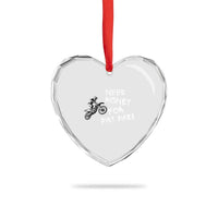 Funny Dirt Bike Motocross Heart Crystal Glass Ornament Need Money for Dirt Bikes - Wonder Print Shop