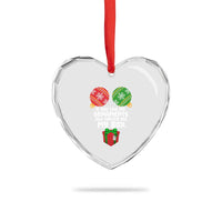 Funny Dirty Christmas Heart Crystal Glass Ornament If You Like My Ornaments Rude Adult Humor Xmas PJs - Wonder Print Shop