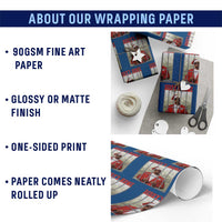 Funny Dirty Christmas Santa Diddy's Home Wrapping Paper Roll - Wonder Print Shop