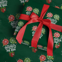 Funny Dirty Christmas Wrapping Paper Roll If You Like My Ornaments Rude Adult Humor Xmas PJs - Wonder Print Shop
