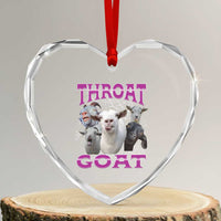 Funny Dirty Humor Heart Crystal Glass Ornament Throat Goat - Wonder Print Shop