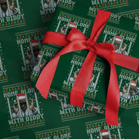 Funny Dirty Santa Diddy Christmas Wrapping Paper Roll Home Alone With Diddy - Wonder Print Shop