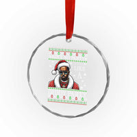 Funny Dirty Santa Diddy Xmas Crystal Glass Ornament Ain't No Party Like A Diddy Party TS11