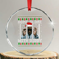 Funny Dirty Santa Diddy Xmas Crystal Glass Ornament Home Alone With Diddy TS11