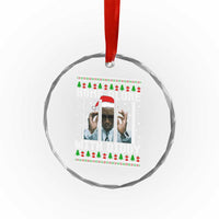 Funny Dirty Santa Diddy Xmas Crystal Glass Ornament Home Alone With Diddy TS11