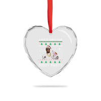 Funny Dirty Santa Diddy Xmas Heart Crystal Glass Ornament A White Xmas Diddy Party Snowflake - Wonder Print Shop