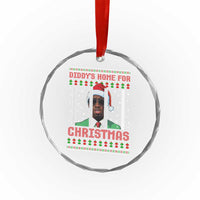 Funny Dirty Xmas Crystal Glass Ornament Diddy's Home For Christmas Diddy Party TS09
