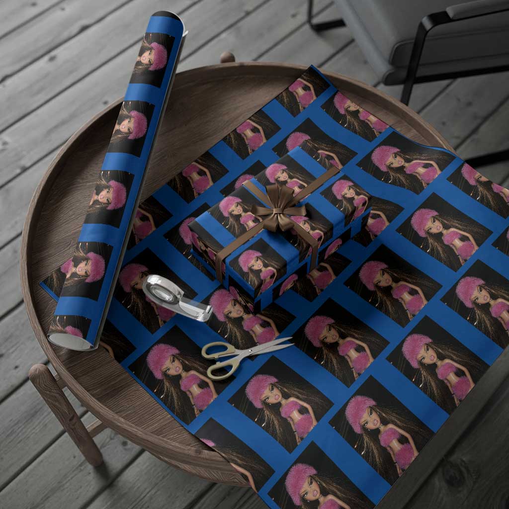 Funny Disgusting Doll Face Meme Wrapping Paper Roll Expression Hilarious Sarcastic