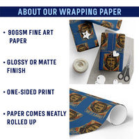 Funny Do It Lady Vintage Wrapping Paper Roll Retro 70s Mustache Guy Meme Parody - Wonder Print Shop