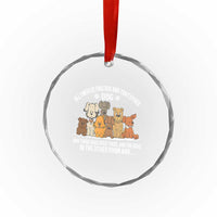 Funny Dog Lover Crystal Glass Ornament Fur Mama Dad Dog Rescue - Wonder Print Shop