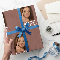Funny Doll Face Disgusted Wrapping Paper Roll Nope Not Today Meme
