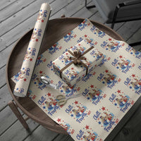 Funny Doll Face Meme 4th Of July Wrapping Paper Roll Chill The Fourth Out