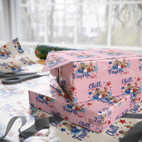 Funny Doll Face Meme 4th Of July Wrapping Paper Roll Chill The Fourth Out