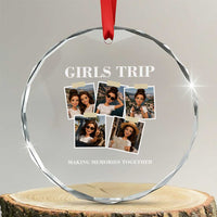 Funny Doll Face Meme Girls Trip Crystal Glass Ornament Travel Squad Bestie Gift