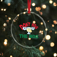 Funny Dont Hog The Nog Christmas Movie Crystal Glass Ornament Xmas Vacation Eggnog Moose - Wonder Print Shop