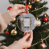 Funny Drinking Christmas Crystal Glass Ornament Merry Christmas Dasher Dancer Prancer Vixen - Wonder Print Shop