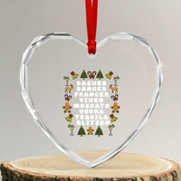 Funny Drinking Christmas Heart Crystal Glass Ornament Merry Christmas Dasher Dancer Prancer Vixen - Wonder Print Shop