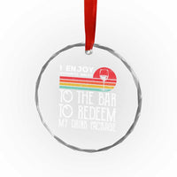 Funny Drinking Cruise Crystal Glass Ornament Funny Drink Package Summer Gift - Wonder Print Shop