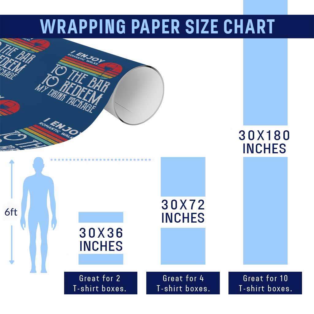 Funny Drinking Cruise Wrapping Paper Roll Funny Drink Package Summer Gift - Wonder Print Shop