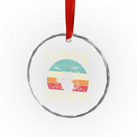 Funny Drummer Crystal Glass Ornament Drum Set Drumming Lovers I'll Be In The Basement - Wonder Print Shop