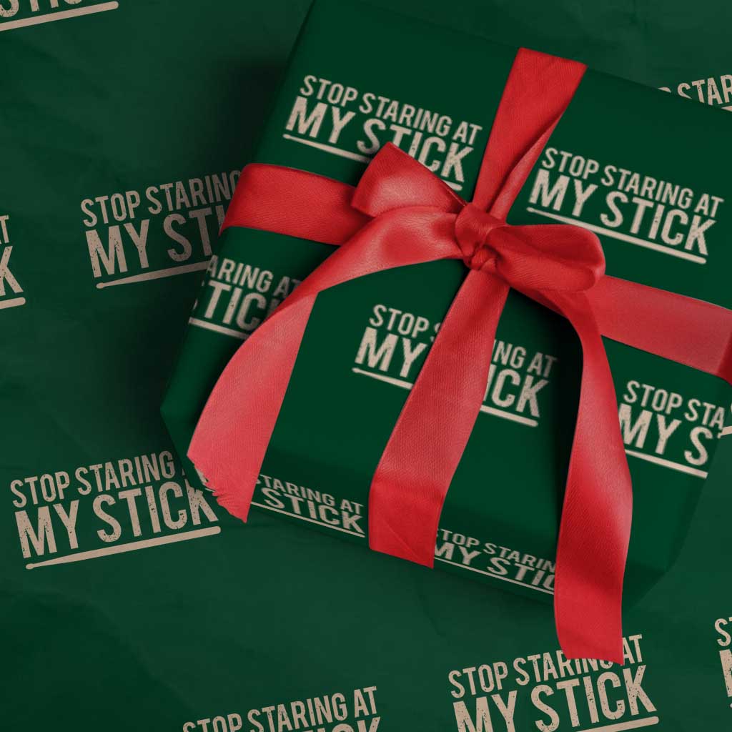 Funny Drumming Wrapping Paper Roll Stop Staring At My Stick Drummer - Wonder Print Shop