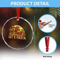 Funny Drunk Bigfoot Cinco De Mayo Crystal Glass Ornament Lets Fiesta Party Gift
