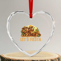 Funny Drunk Bigfoot Cinco De Mayo Heart Crystal Glass Ornament Lets Fiesta Party Gift