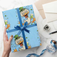 Funny Drunk Irish Duck Wrapping Paper Roll St Patricks Day Gift