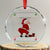 Funny Drunk Mexican Santa Crystal Glass Ornament Borracho Pero Buen Muchacho Good Guy in Spanish - Wonder Print Shop