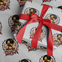 Funny Duck Metal Concert Wrapping Paper Roll Rock Band Quack Meme