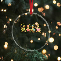 Funny Duck Playing Tennis Crystal Glass Ornament Farm Animal Lover - Wonder Print Shop