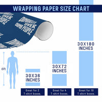 Funny Dumbbells Over Dumb People Wrapping Paper Roll Gym Workout Fitness Motivation - Wonder Print Shop