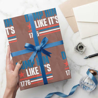 Funny Dump Him Like It's 1776 Wrapping Paper Roll Star And Stripes - Wonder Print Shop